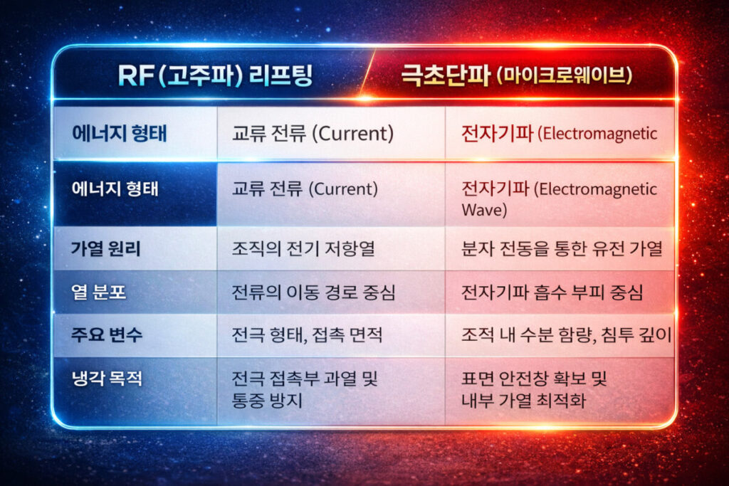 맥스웨이브-고주파리프팅-비교요약